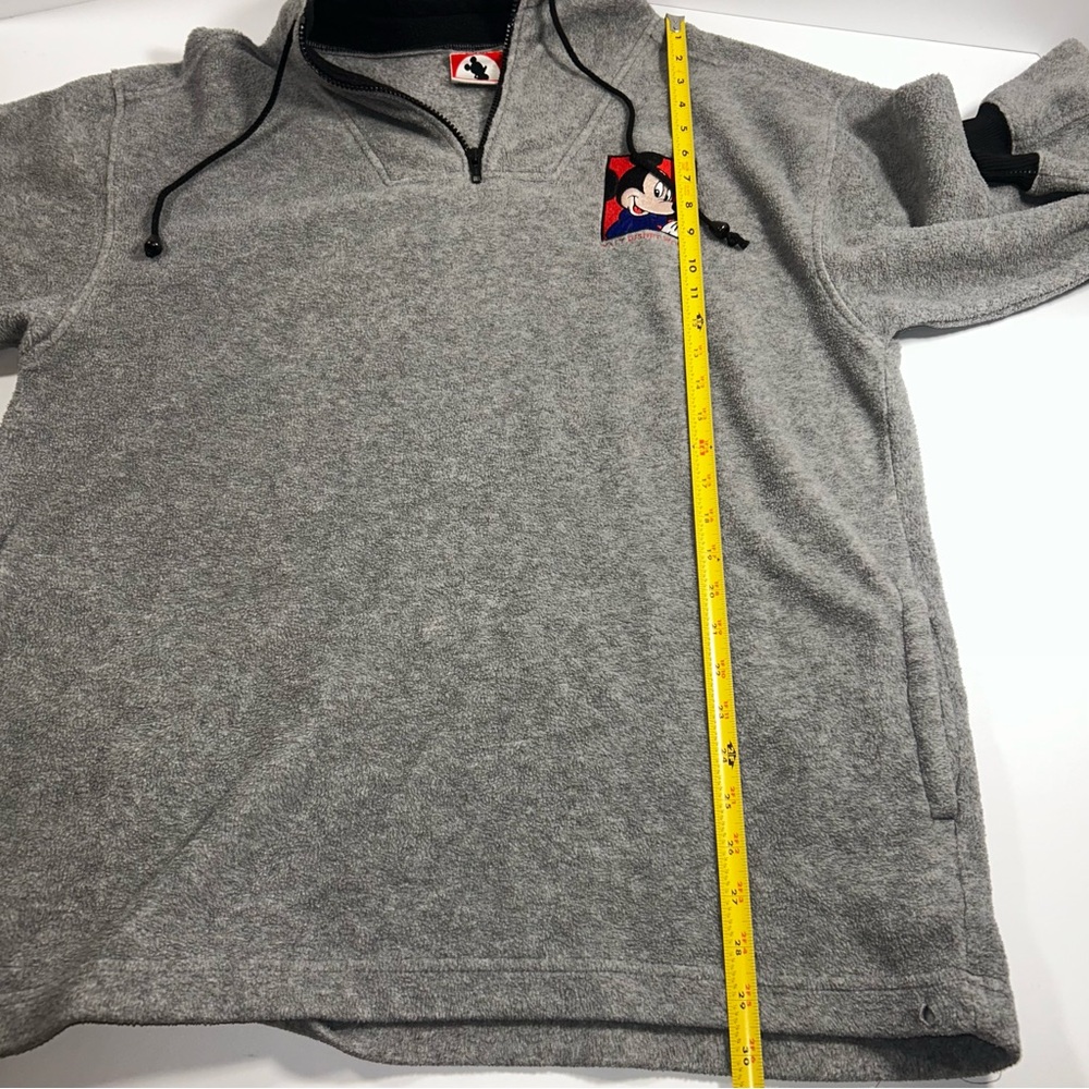 Mickey inc Walt Disney World Men’s Sweater Size Medium Gray 1/4 Zip - Picture 7 of 14